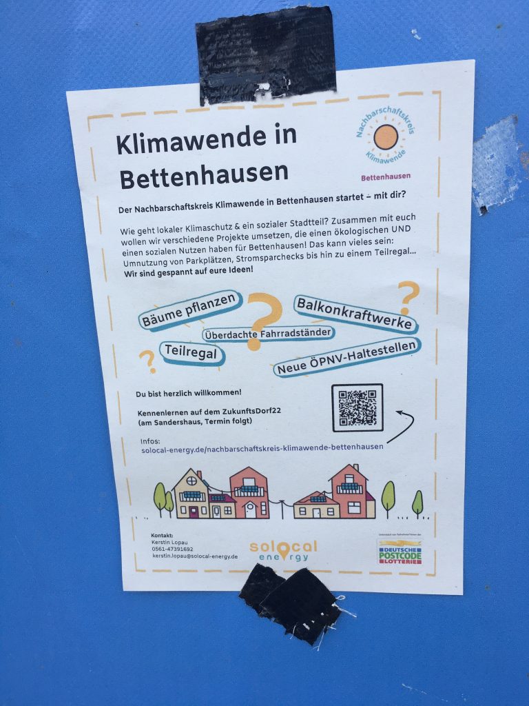 Aushang Nachbarschaftskreis Bettenhausen
