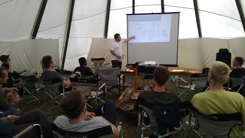 Volles Workshop-Zelt beim SolarCamp Braunschweig